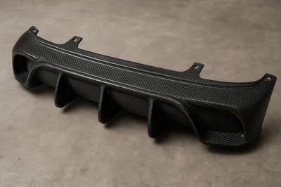 Carbon Fiber Rear Diffuser For Automotive Performance Upgrade