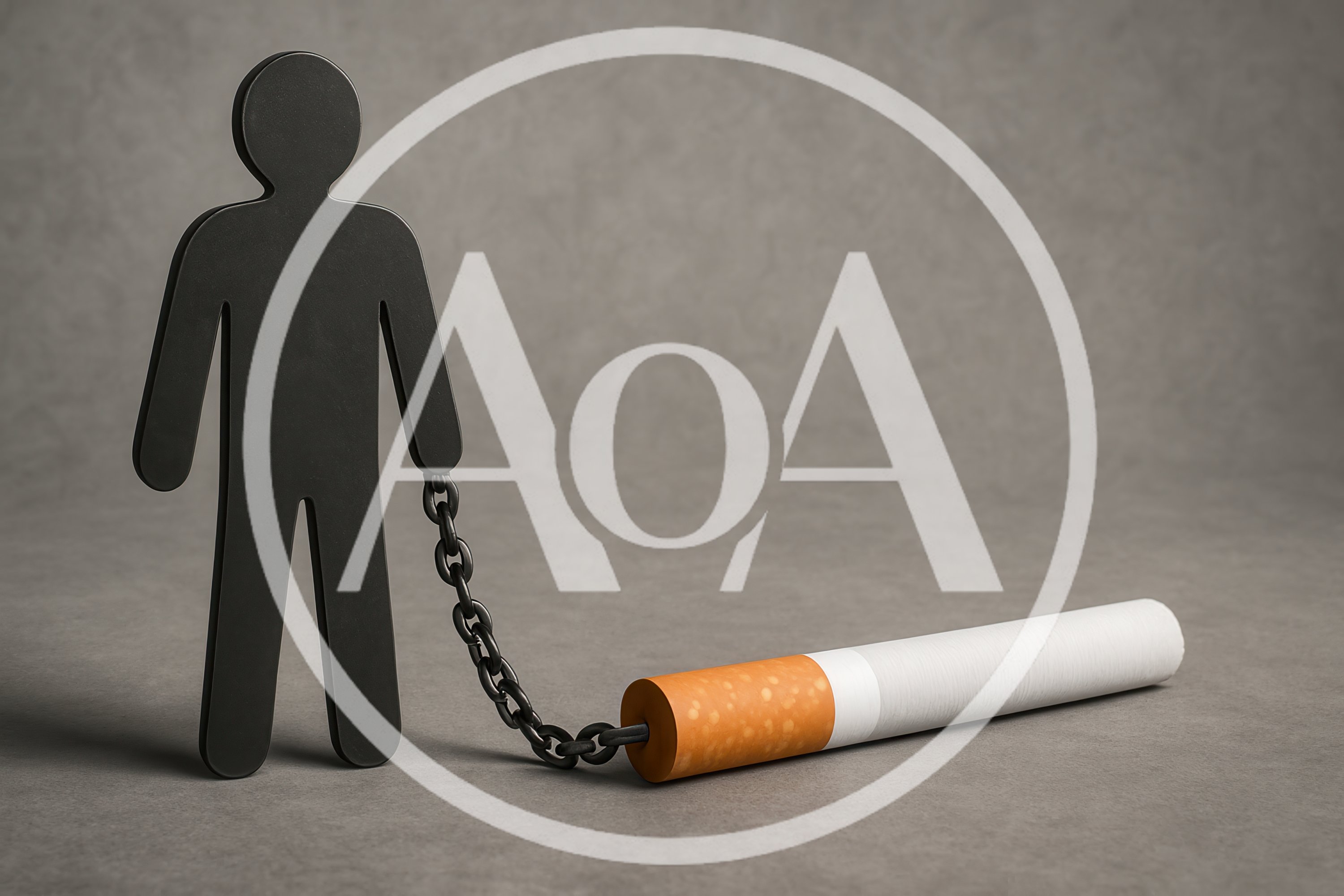 Conceptual Illustration Of Cigarette Addiction And Dependency