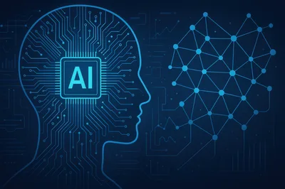 Artificial Intelligence Concept With Digital Brain And Neural Network