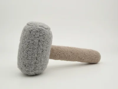 Plush Toy Hammer Isolated On White Background