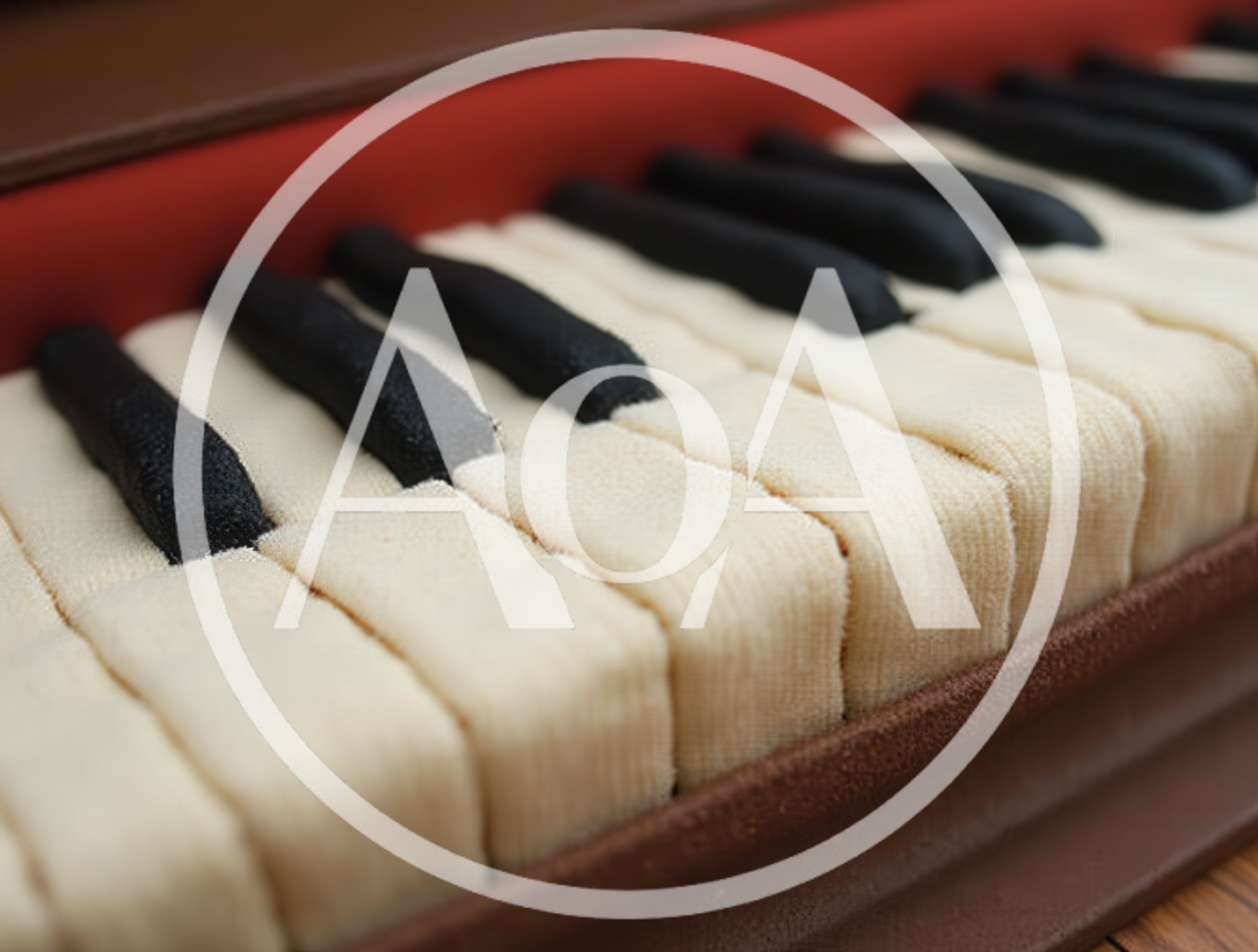 Close Up Of A Fabric Piano Keyboard