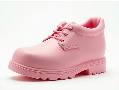 Single Pink Leather Oxford Shoe