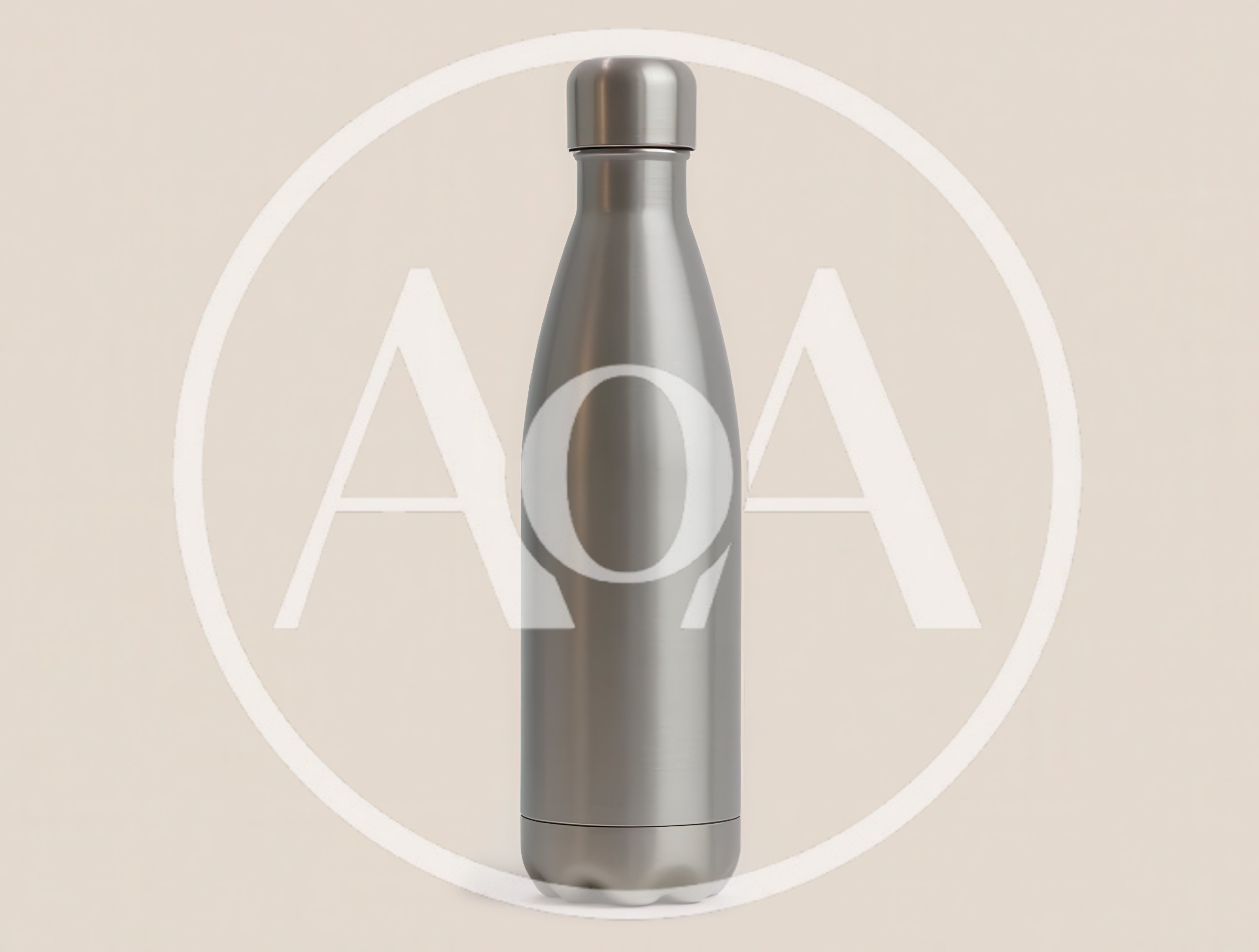 Metallic Stainless Steel Reusable Water Bottle