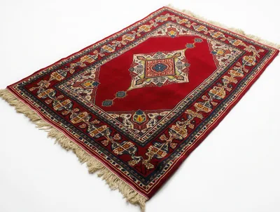 Traditional Persian Rug With Intricate Floral Patterns