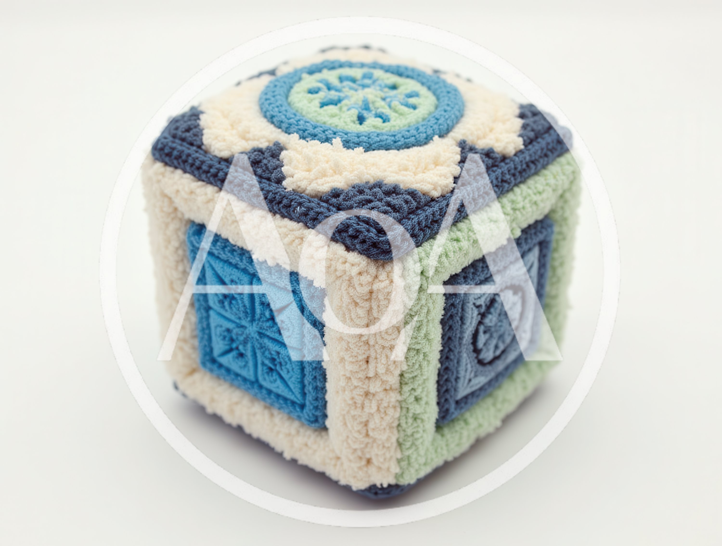 Handmade Crochet Sensory Cube Toy