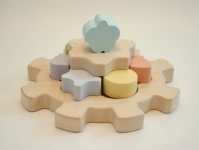 Wooden Shape Sorting Toy For Toddlers