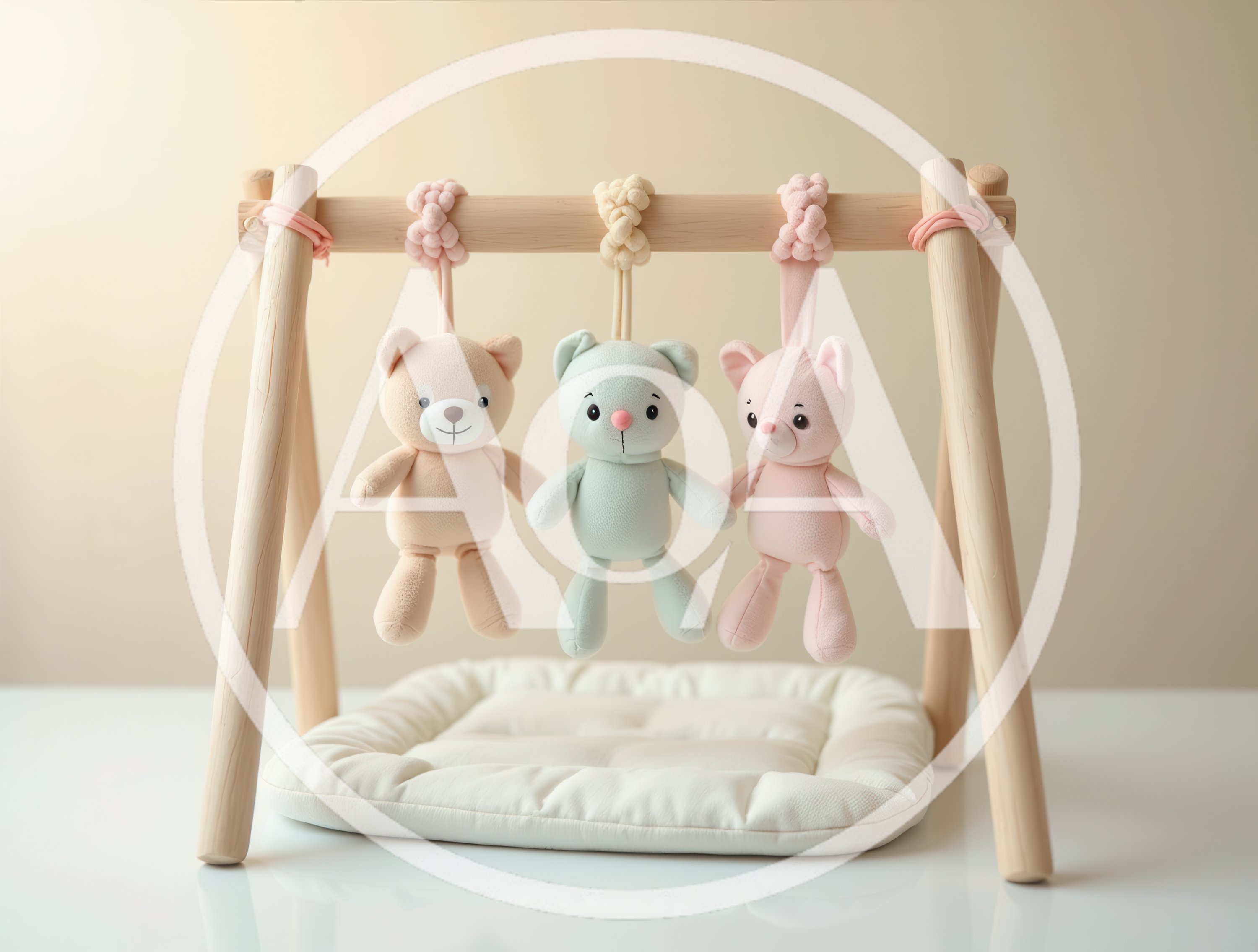 Baby Play Gym With Hanging Plush Toys