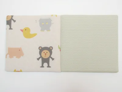 Open Baby Book With Animal Illustrations