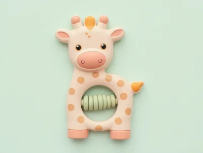 Cute Giraffe Baby Rattle Toy