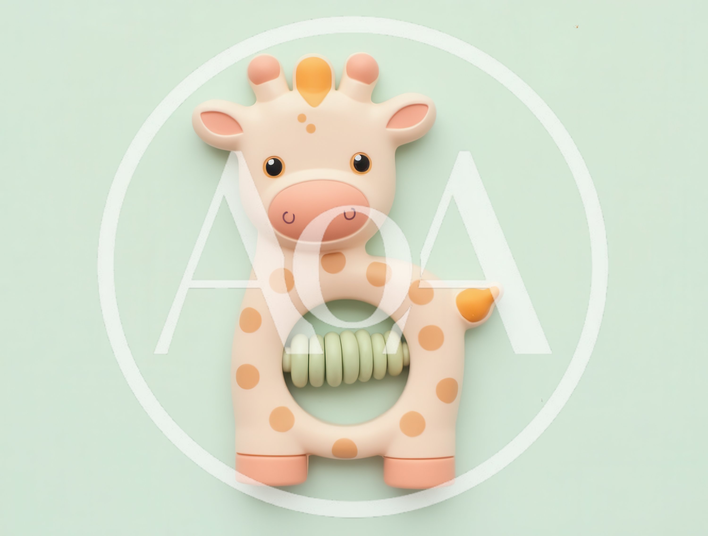 Cute Giraffe Baby Rattle Toy