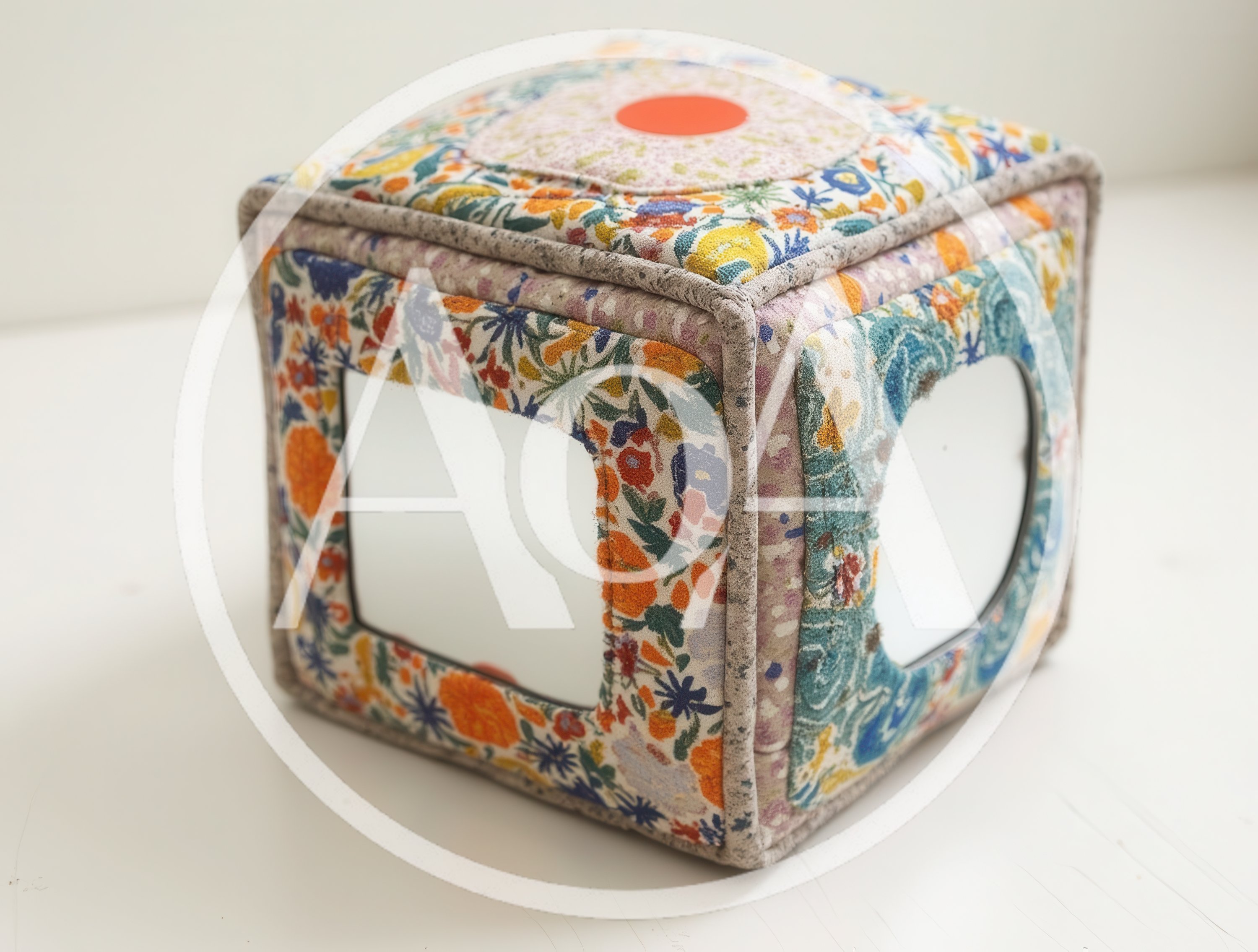 Soft Fabric Sensory Cube Toy For Infants