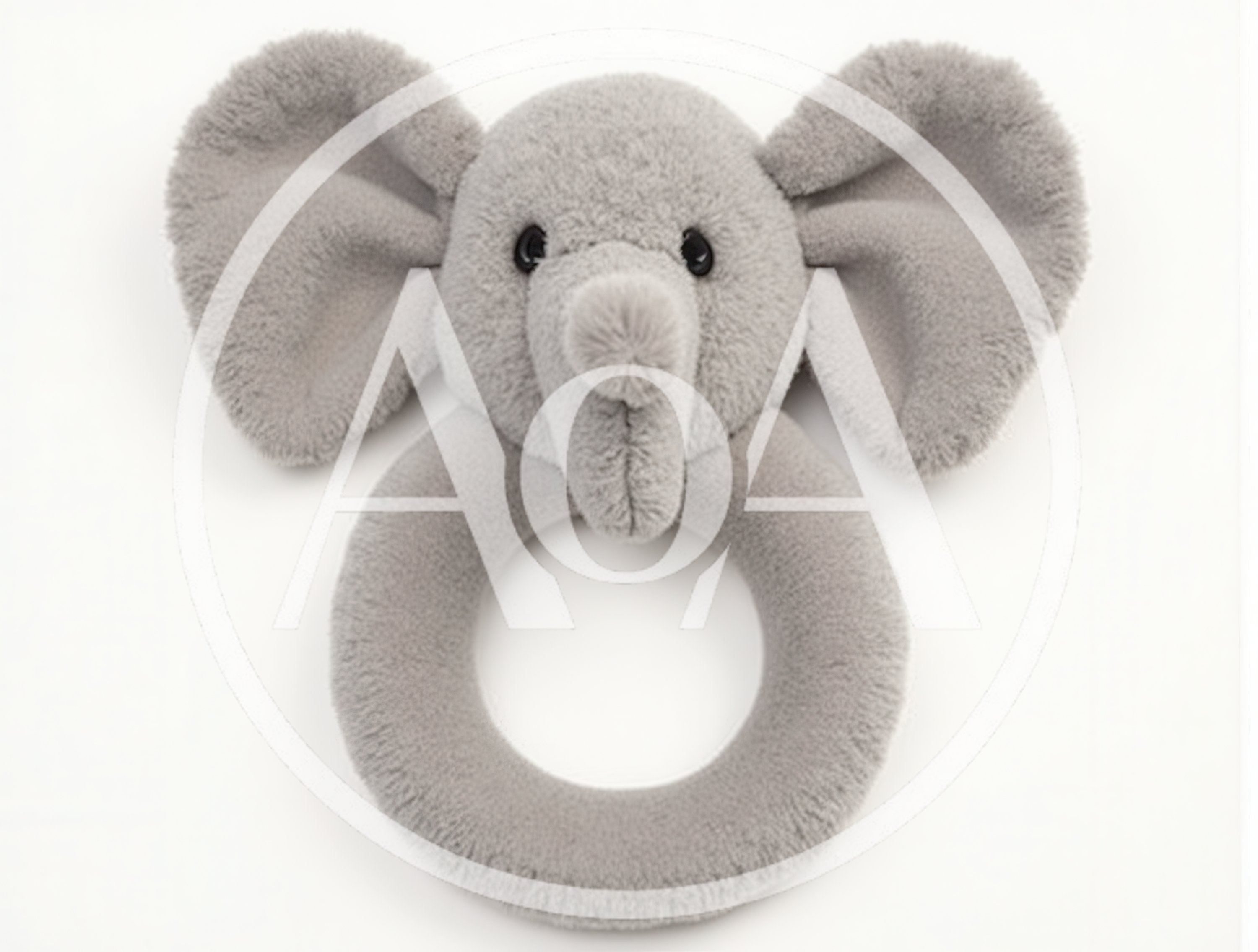 Plush Elephant Baby Rattle Toy