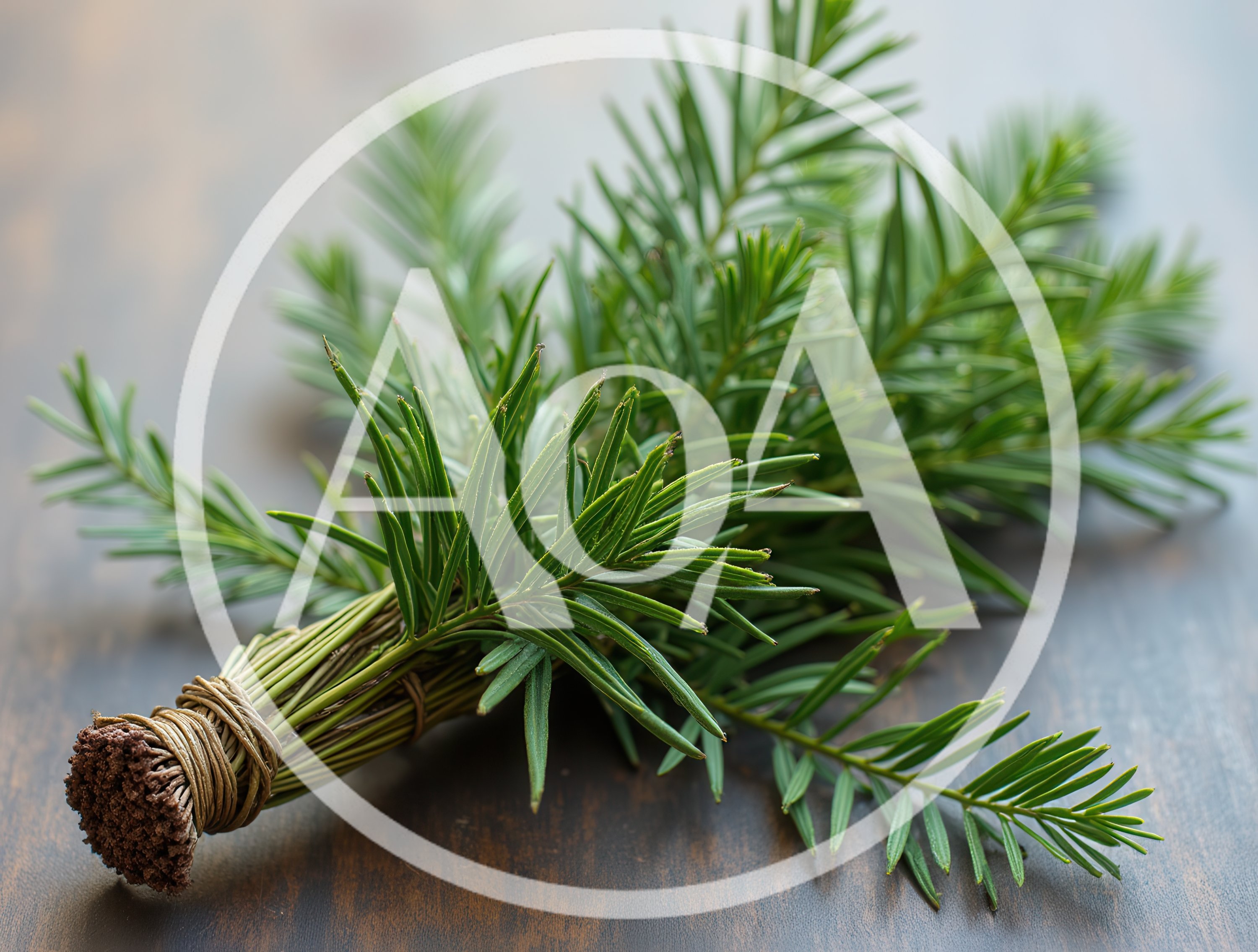 Bundle Of Fresh Yew Tree Branches