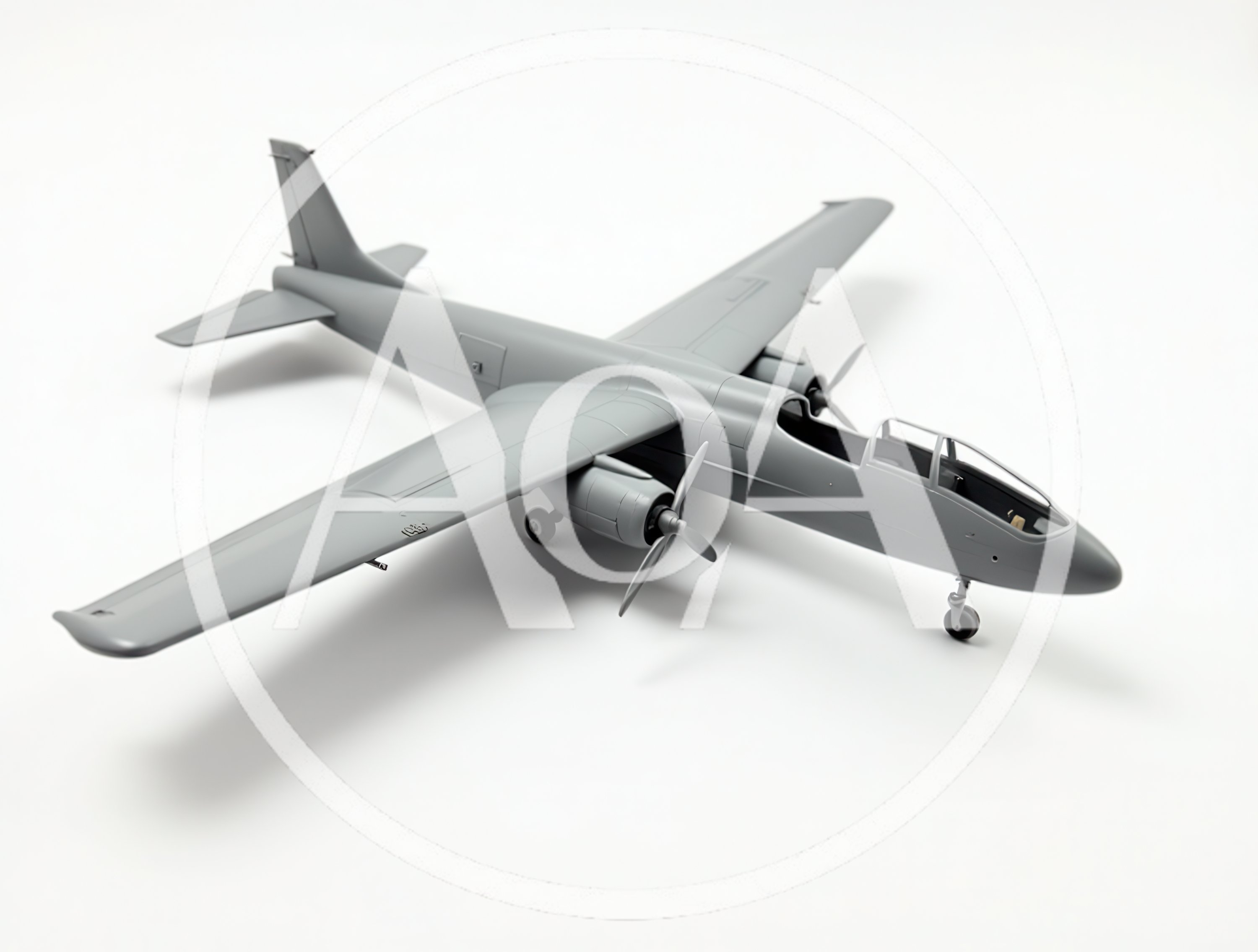 Unpainted Plastic Model Airplane Kit