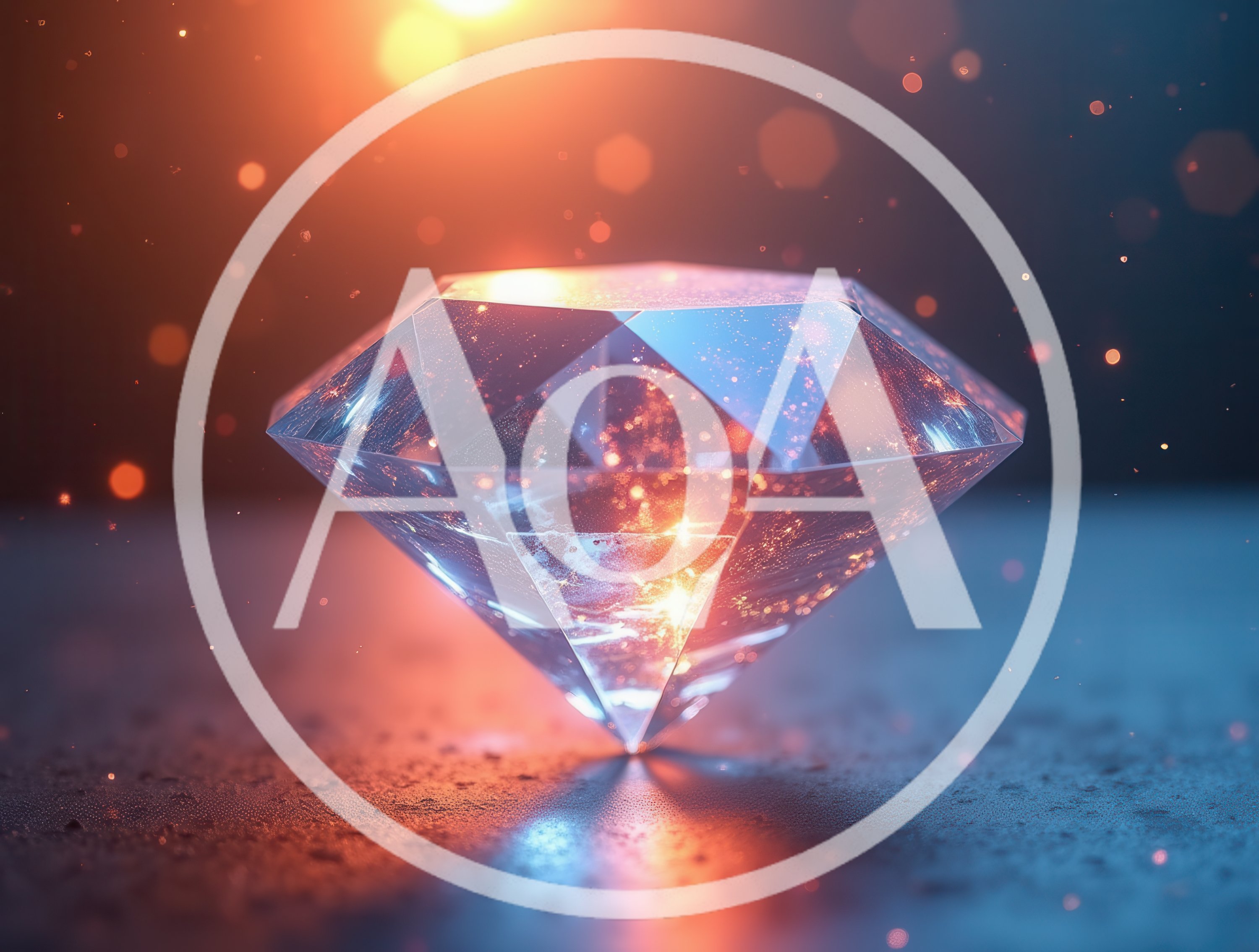 Brilliant Cut Diamond With Glowing Internal Light