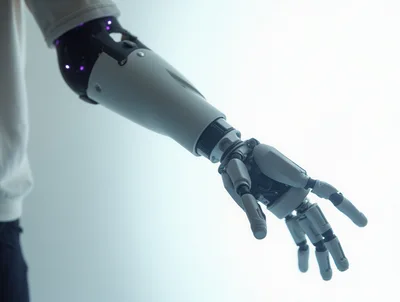 Advanced Robotic Prosthetic Arm With Mechanical Hand