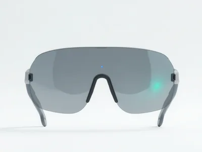 Futuristic Smart Glasses With Tinted Visor Lens