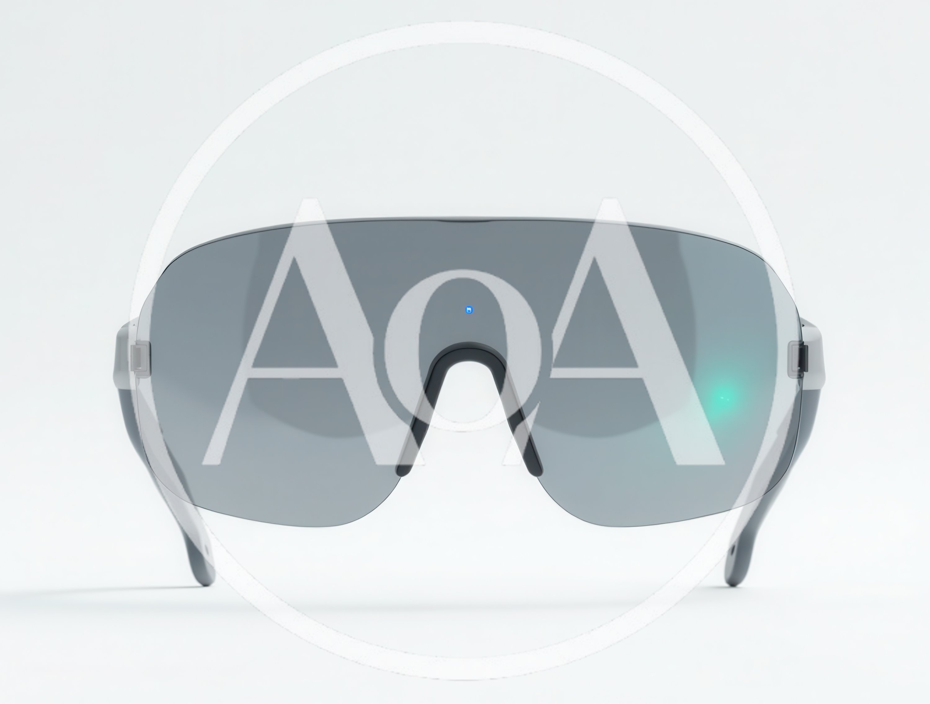Futuristic Smart Glasses With Tinted Visor Lens