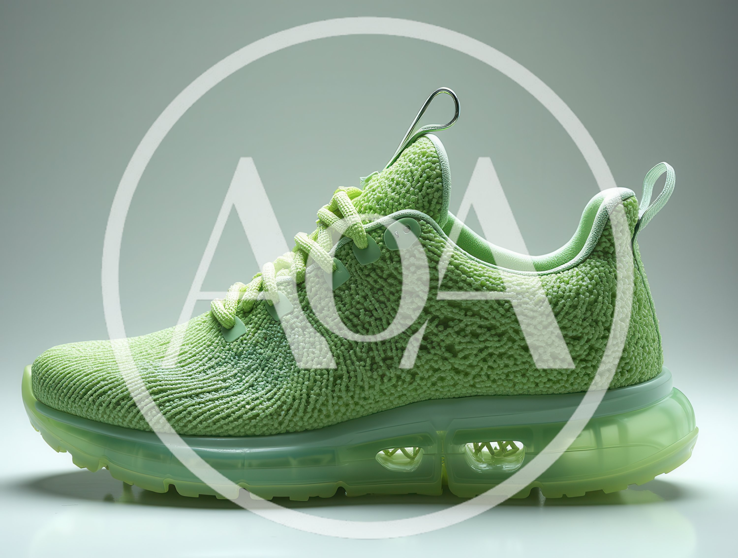 Modern Lime Green Athletic Running Shoe