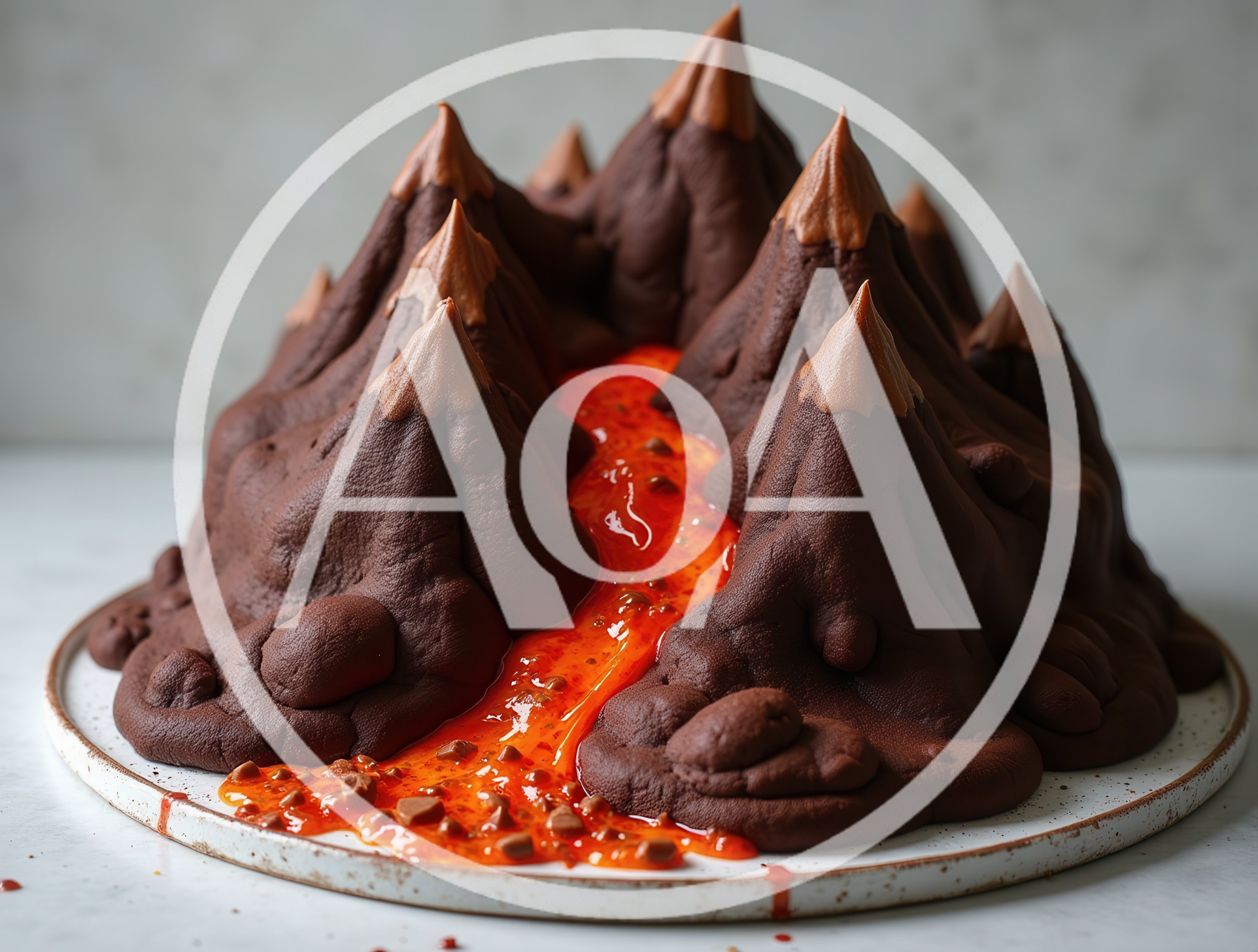 Chocolate Volcano Cake With Molten Lava Topping