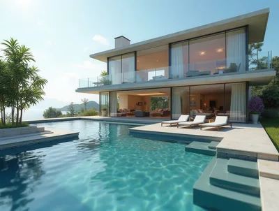 Modern Luxury Villa With Infinity Pool And Ocean View