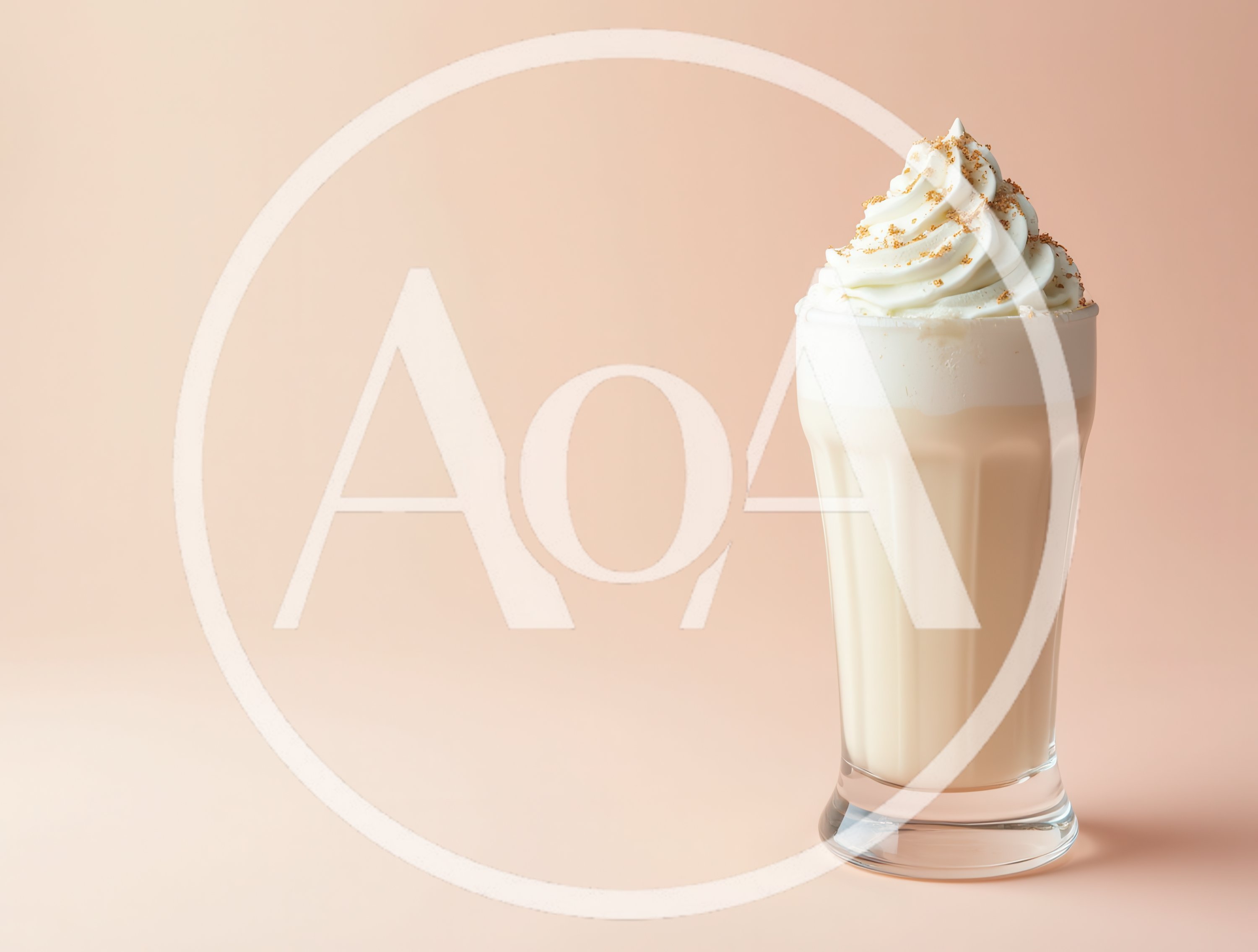 Creamy Vanilla Milkshake In A Tall Glass