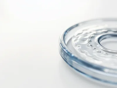 Close Up Of A Clear Plastic Water Bottle Cap