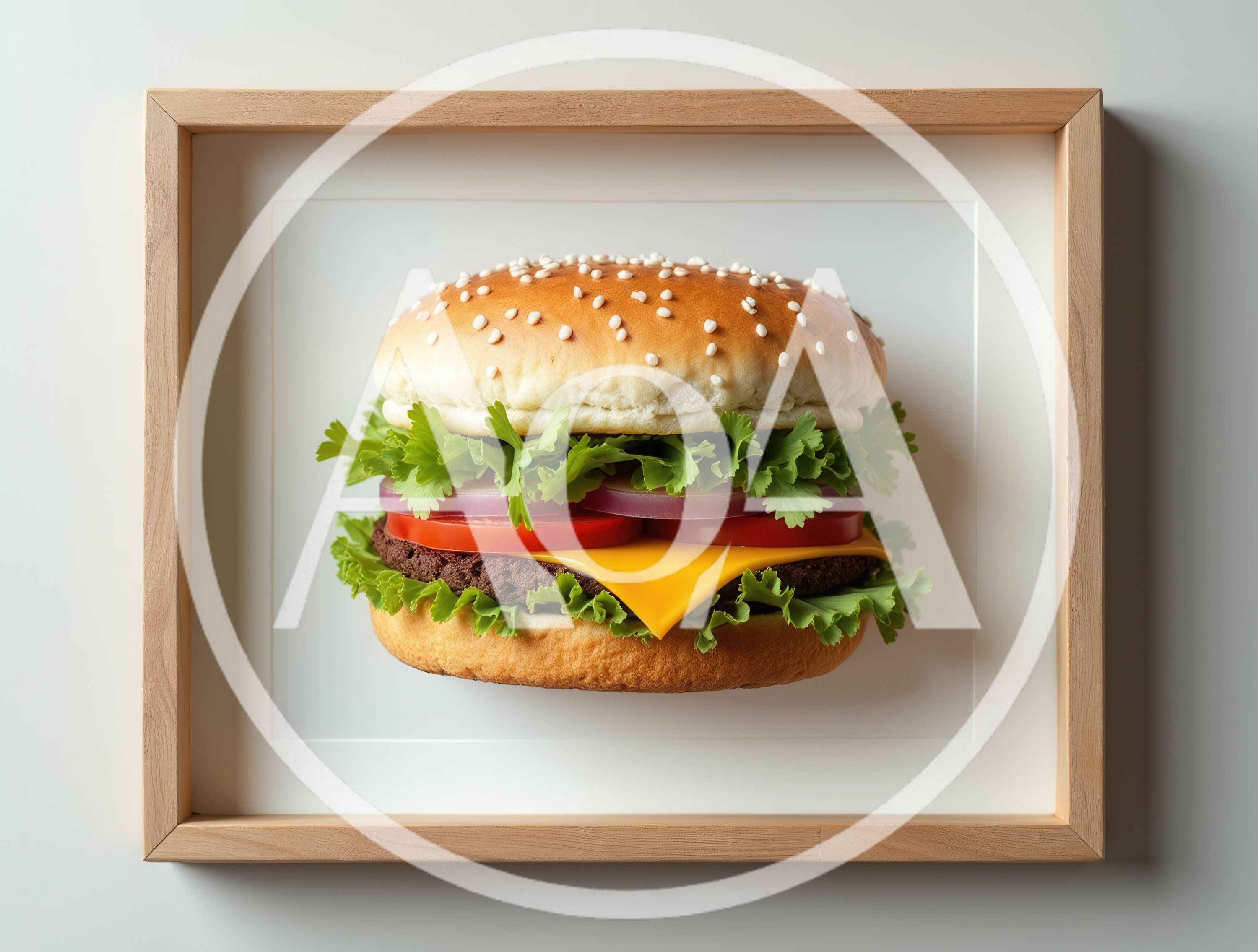 Framed Gourmet Cheeseburger Art Print