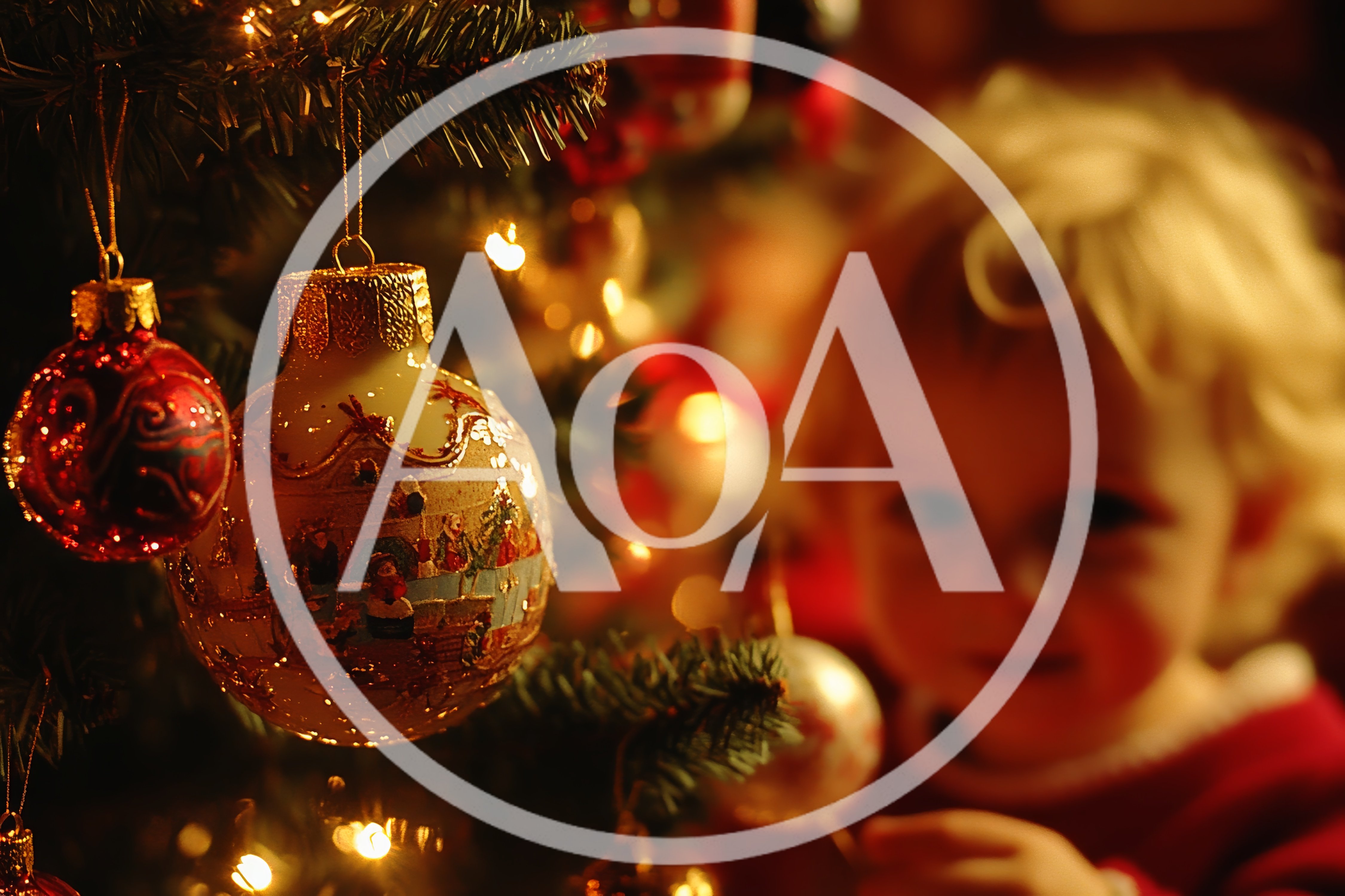 Toddler Decorating Christmas Tree With Ornaments