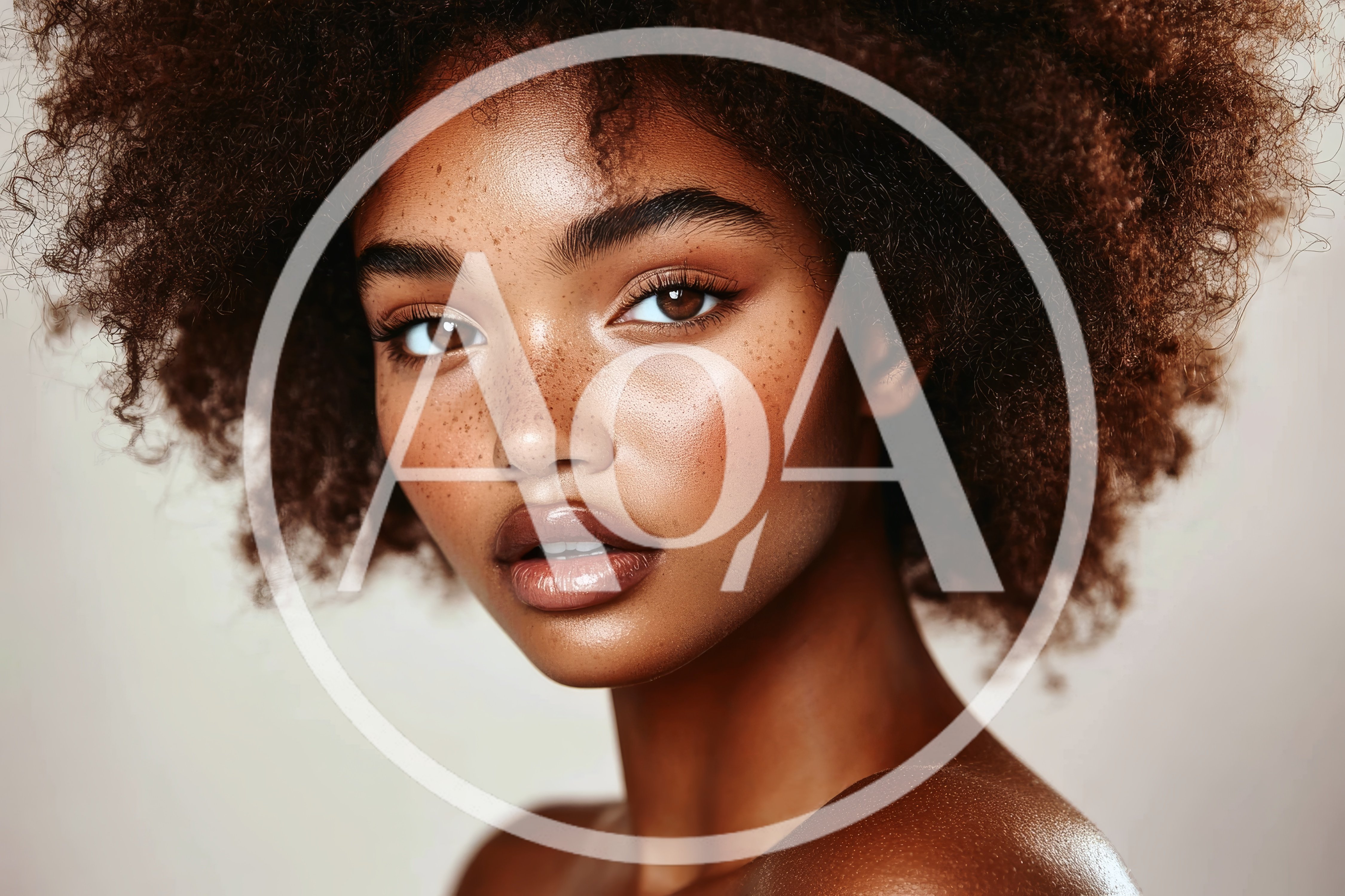 Portrait Of A Beautiful Young Woman With Afro Hair