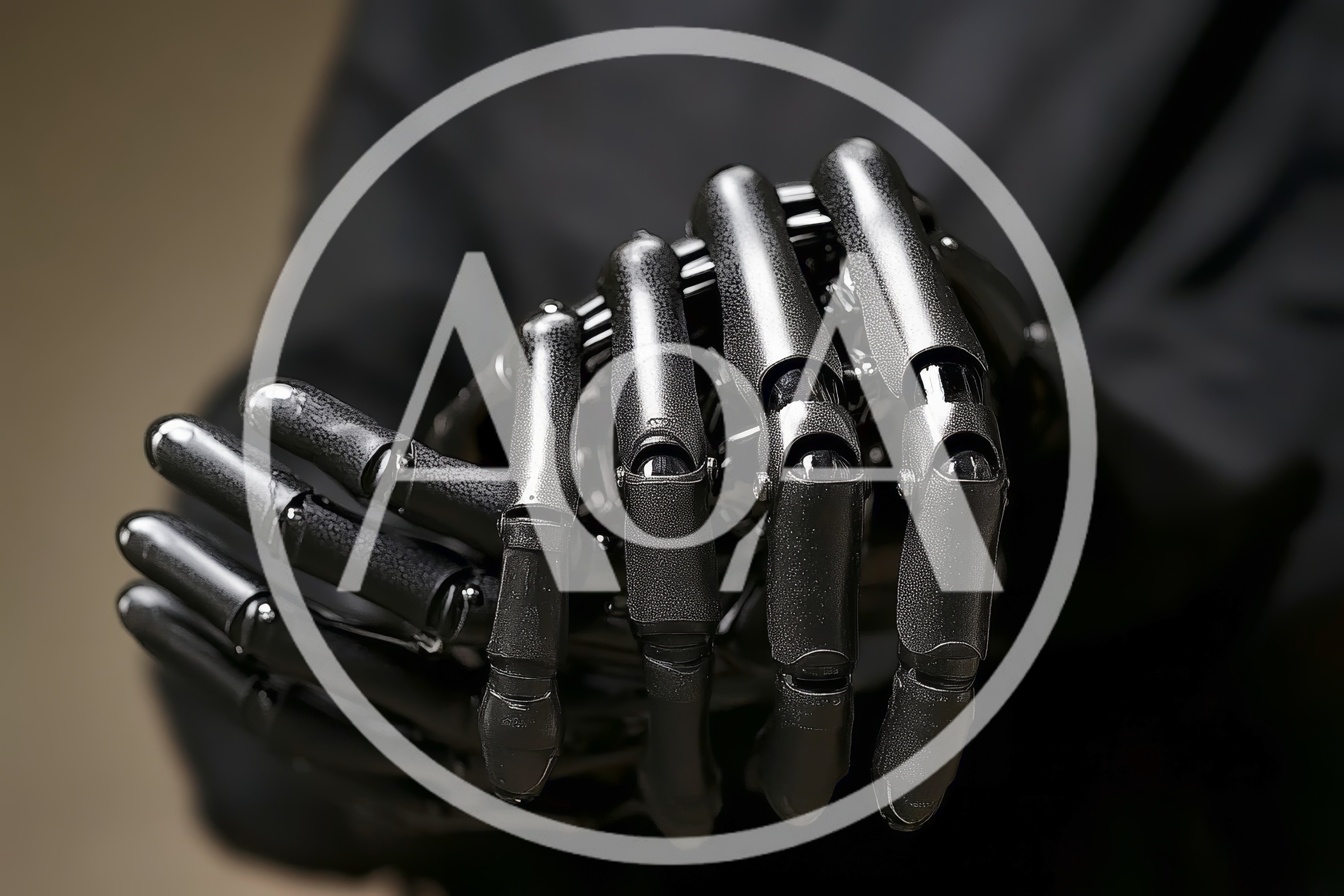 Close Up Of A Metallic Robotic Hand