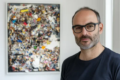 Portrait Of A Middle Aged Man With Glasses