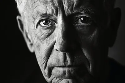 Close Up Portrait Of An Elderly Man