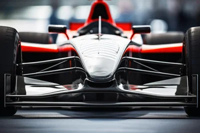 Front View Of A Modern Formula One Race Car