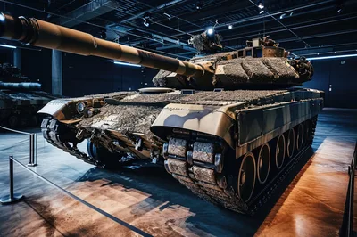 Modern Main Battle Tank Displayed In Museum