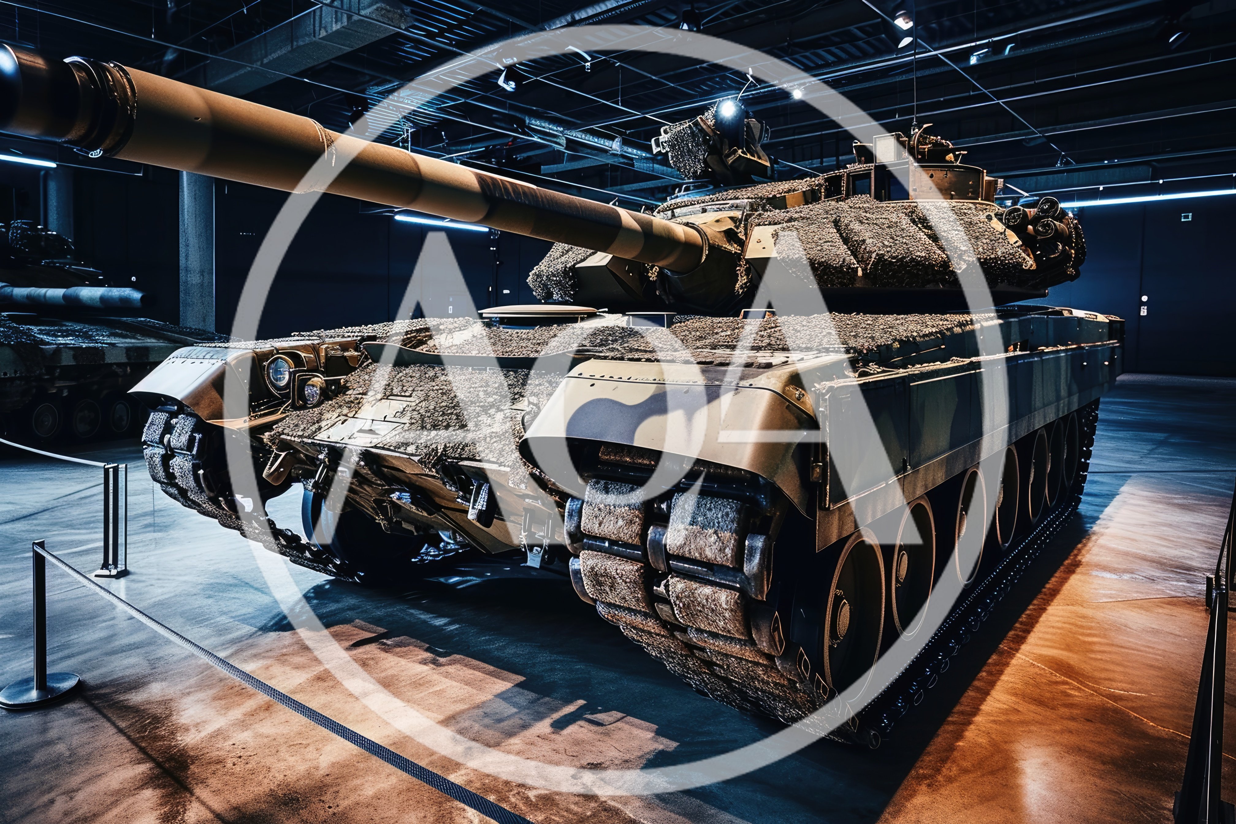 Modern Main Battle Tank Displayed In Museum