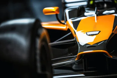 Close Up Of Formula One Racing Car Suspension