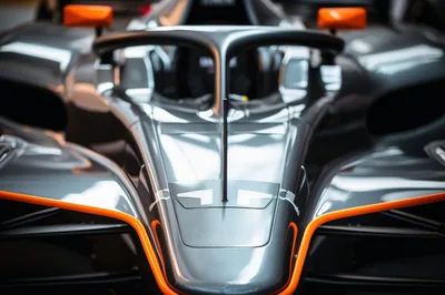 Close Up Of A Formula E Race Car