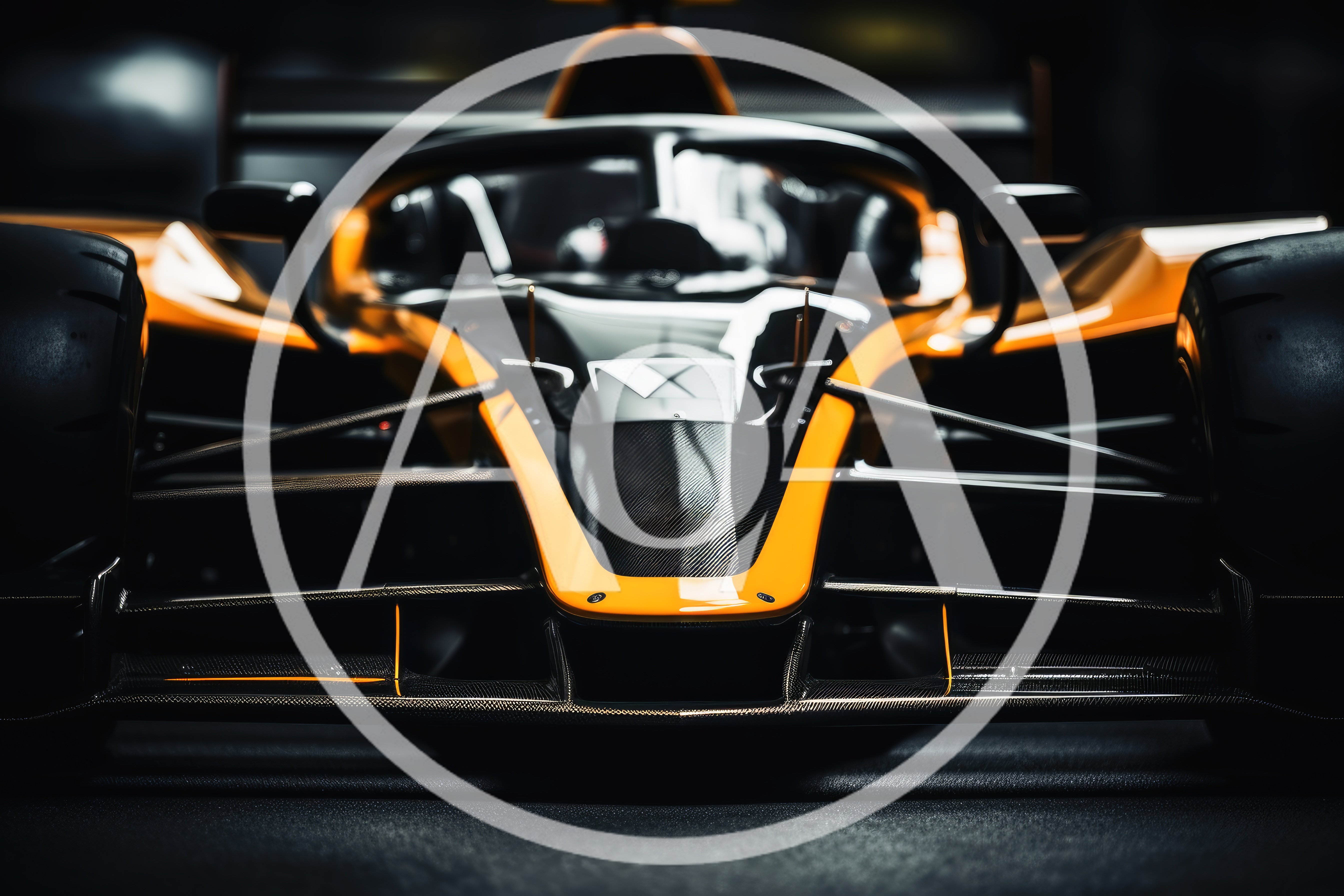Front View Of A Modern Formula E Racing Car
