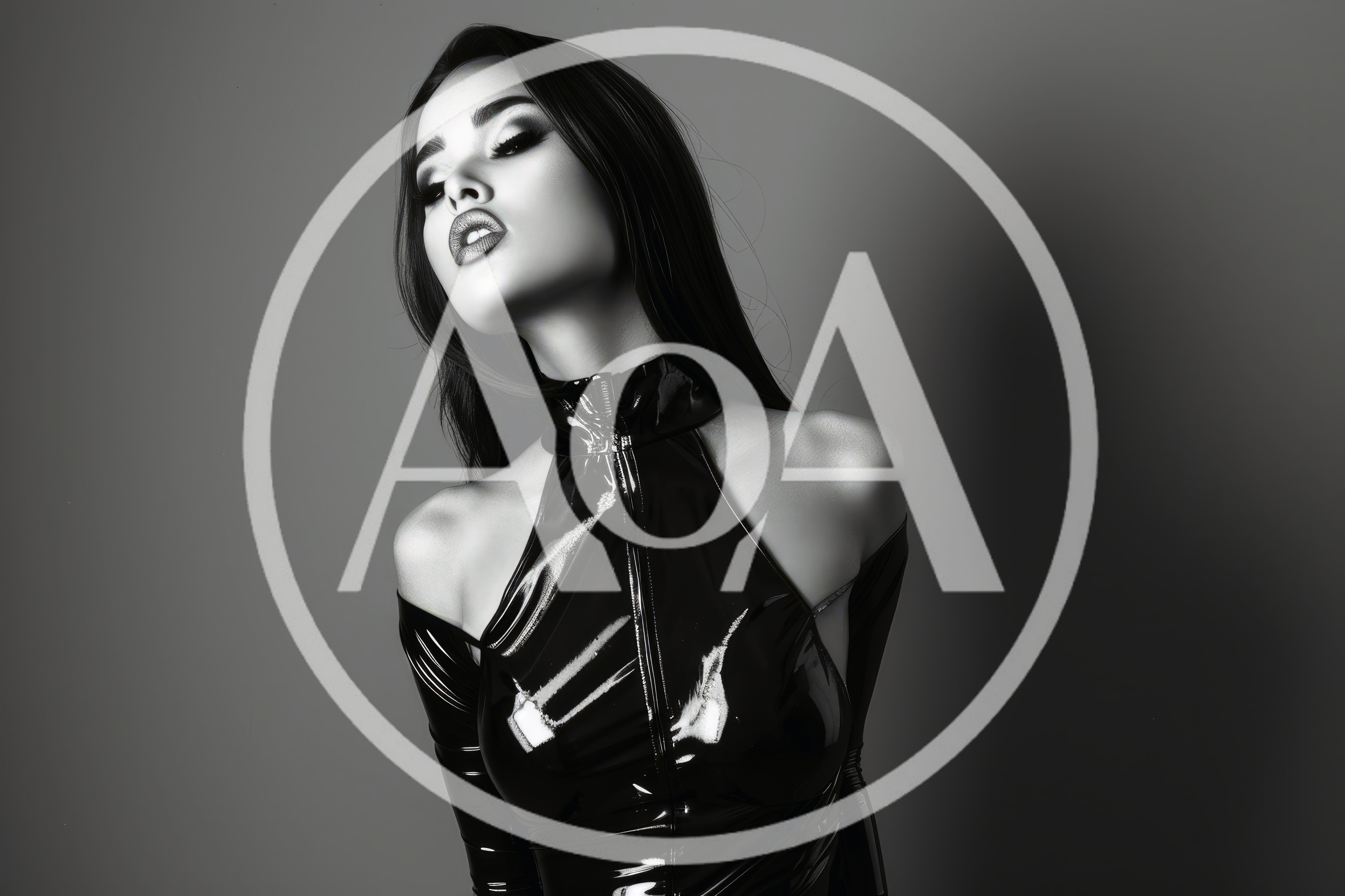 Fashion Portrait Of A Woman In Latex