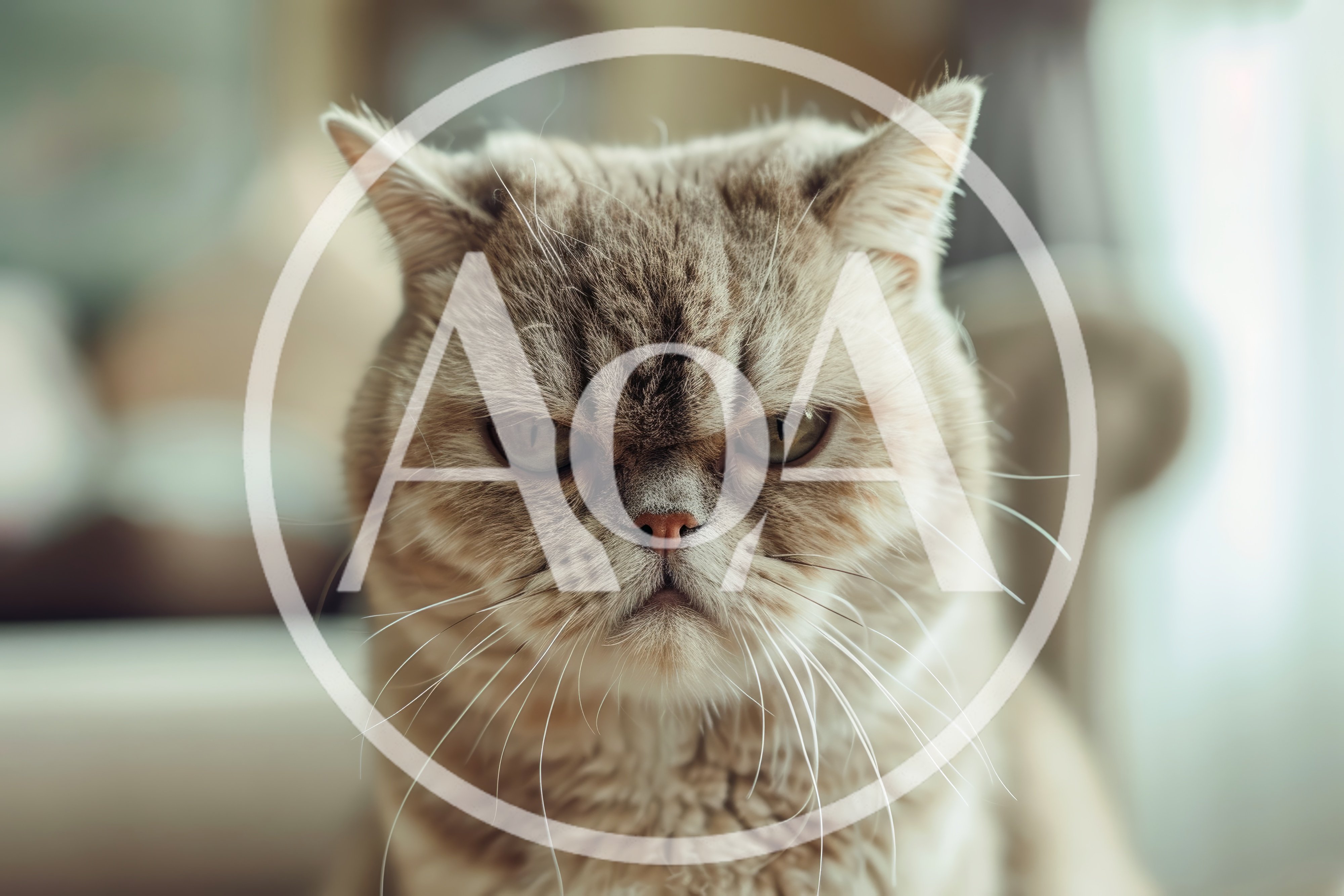 Portrait Of A Grumpy Exotic Shorthair Cat