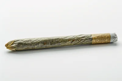 Hand Rolled Cannabis Joint With Filter Tip