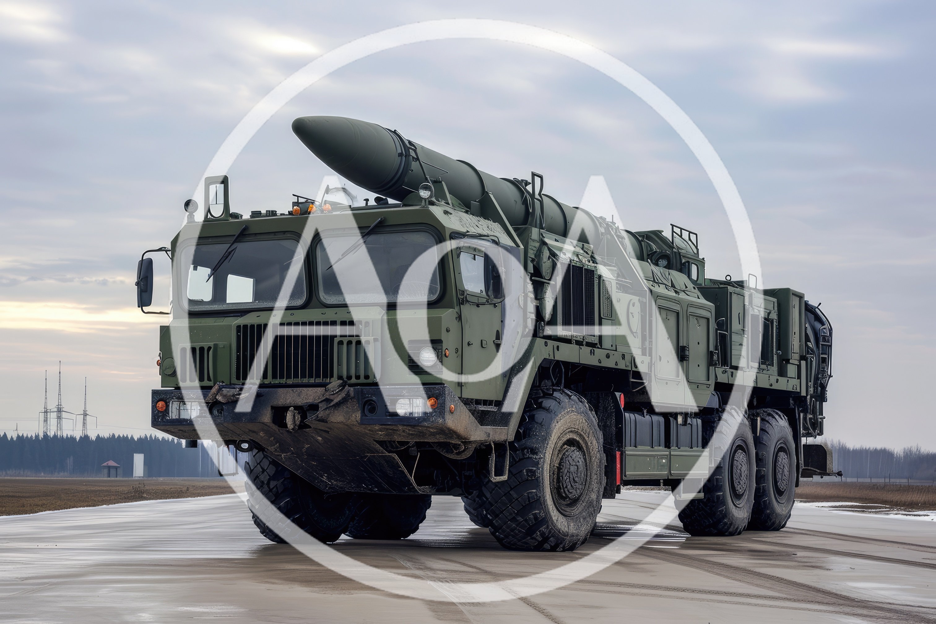 Military Mobile Ballistic Missile Launcher Truck