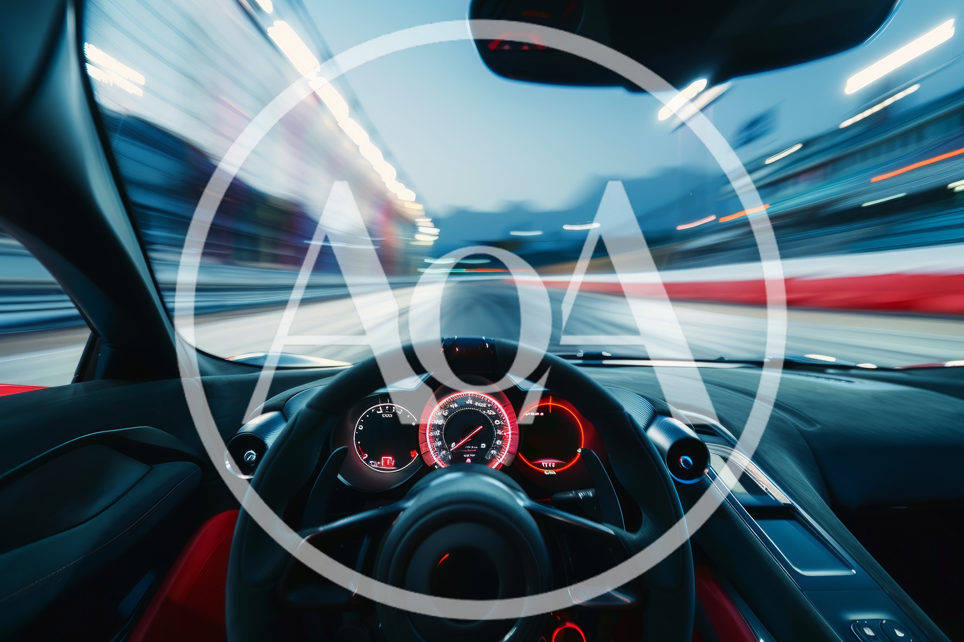High Speed Driving View From Inside A Sports Car