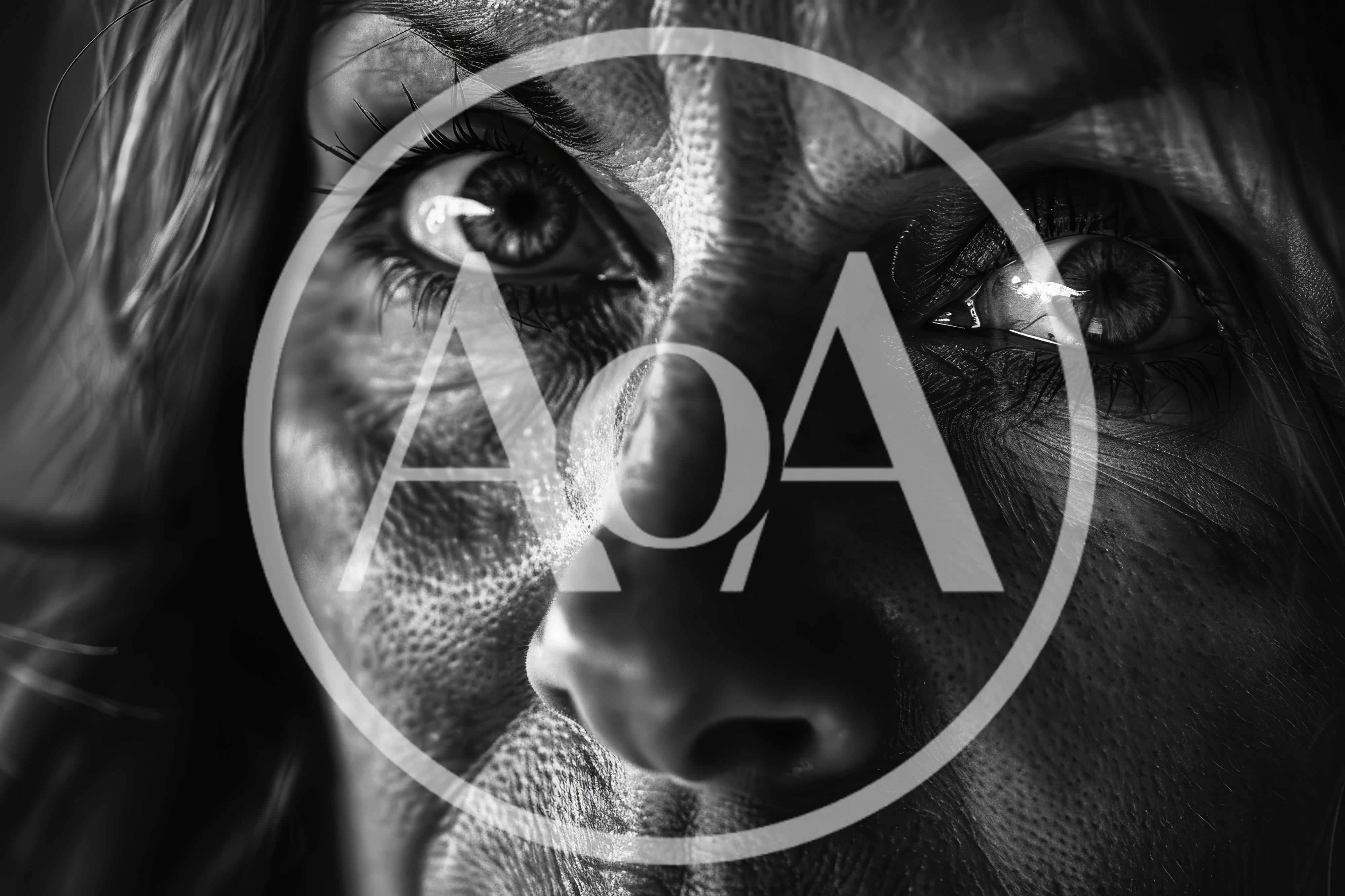 Extreme Close Up Of A Woman With Intense Expression