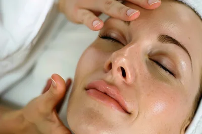 Professional Facial Massage Treatment In A Spa