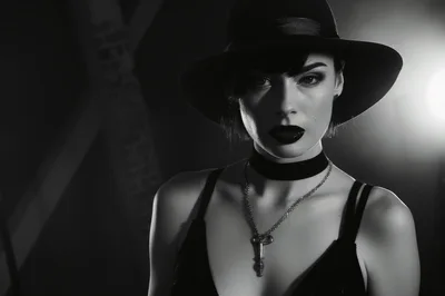 Portrait of a Mysterious Woman in a Fedora