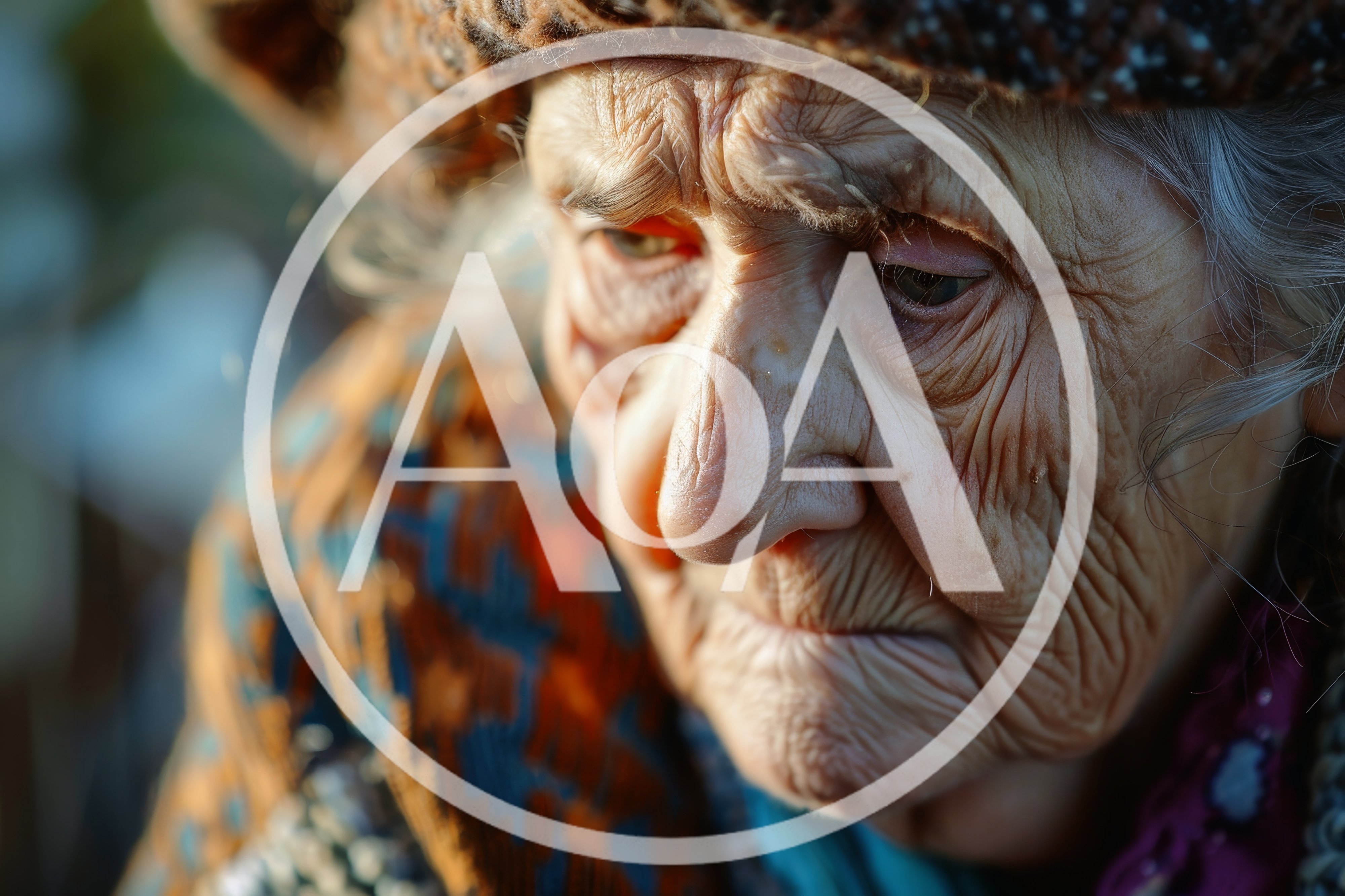 Close Up Portrait Of An Elderly Woman