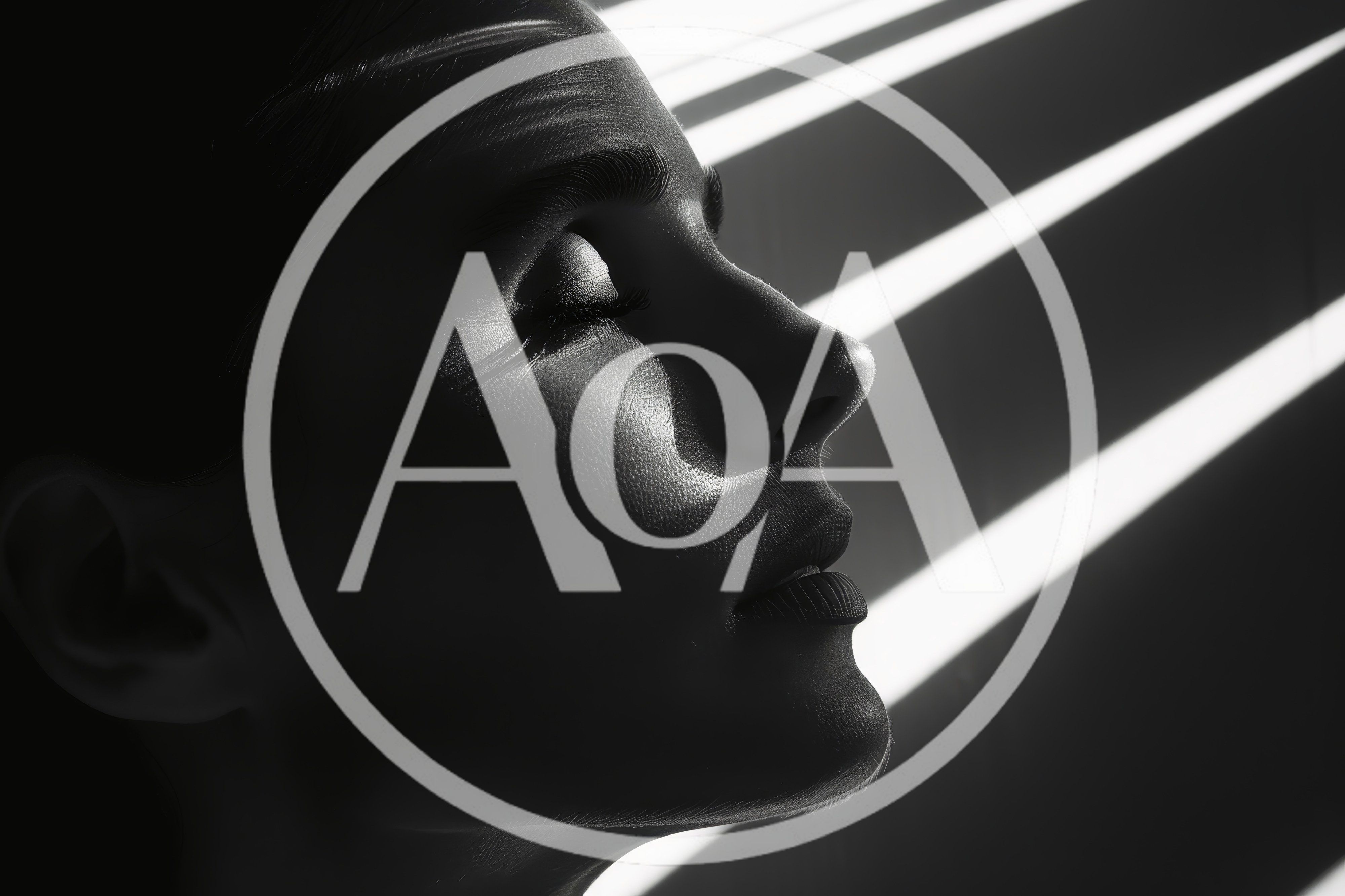 Close Up Portrait Of A Woman With Dramatic Lighting