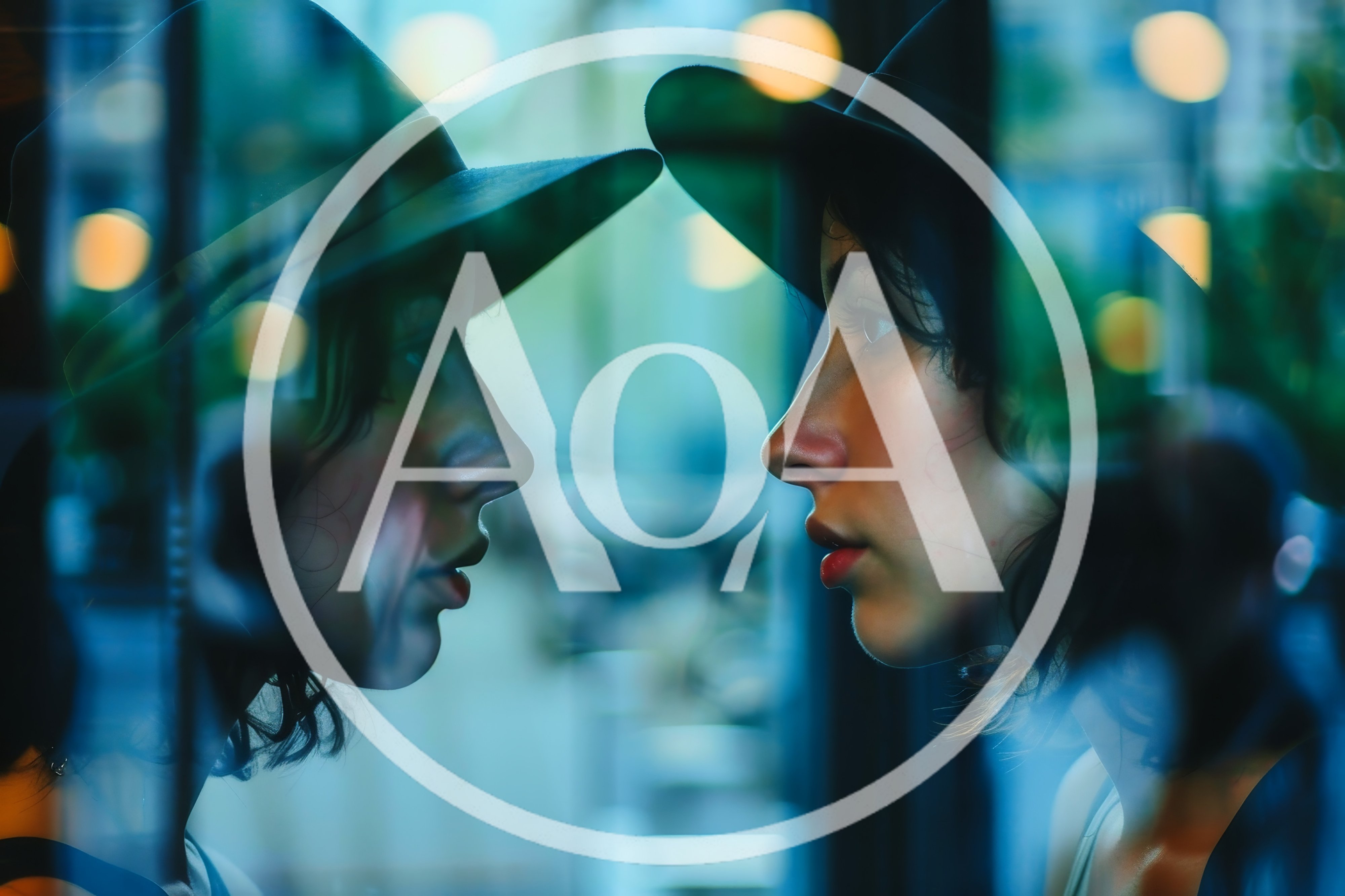 Young Woman Looking At Her Reflection In A Window